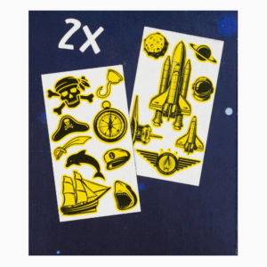 Alternative view of Glow in the dark tattoos (blauw)