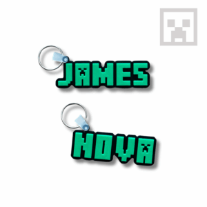 Minecraft sleutelhanger met naam