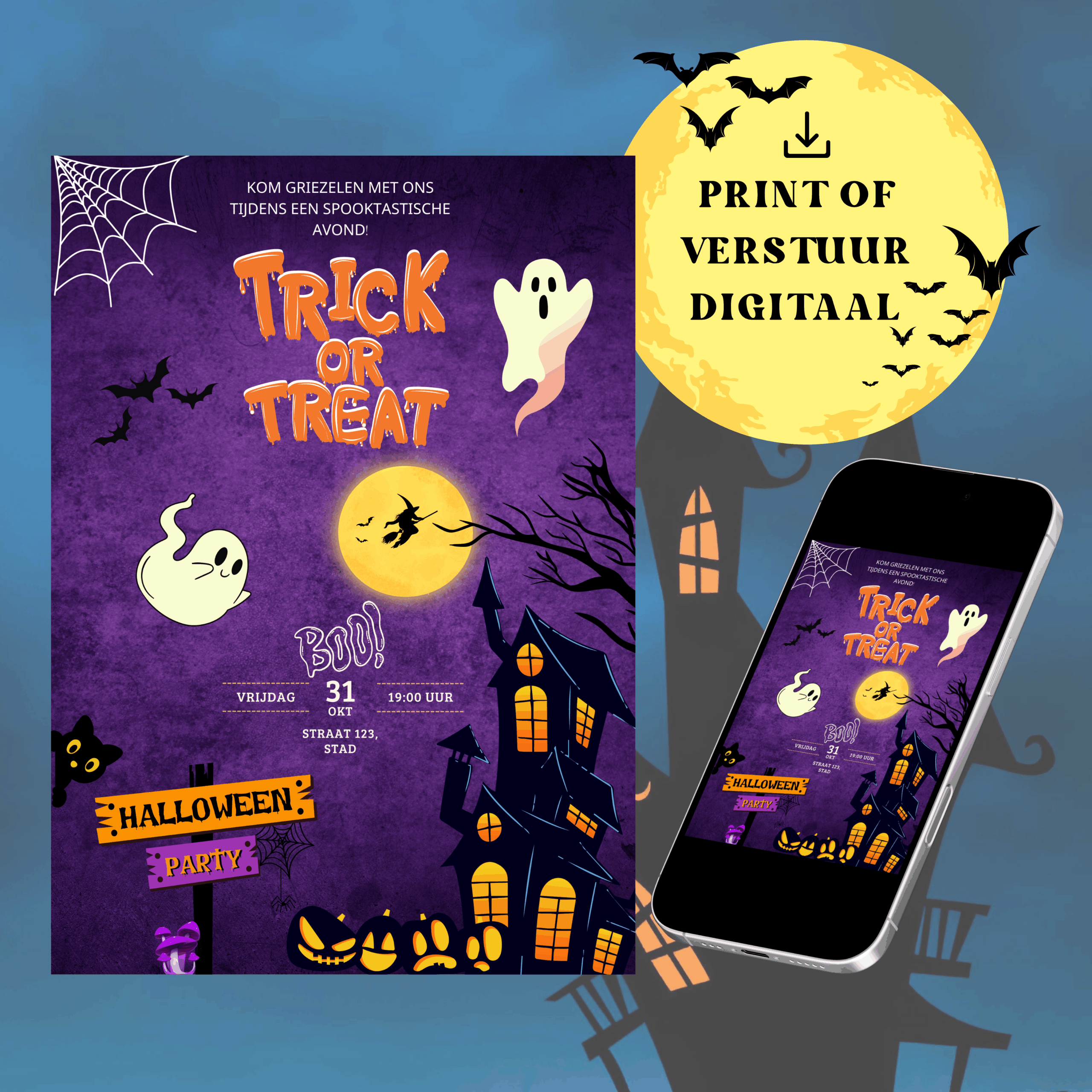 Halloween uitnodiging - Afbeelding 3